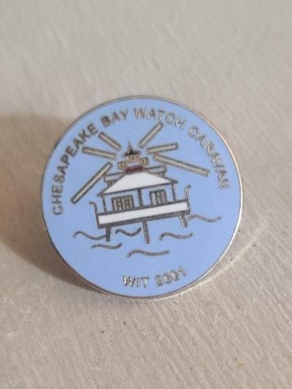 WIT Winnebago Itasca Travelers Chesapeake Bay Watch Rally 2001 Vintage Lapel Pin